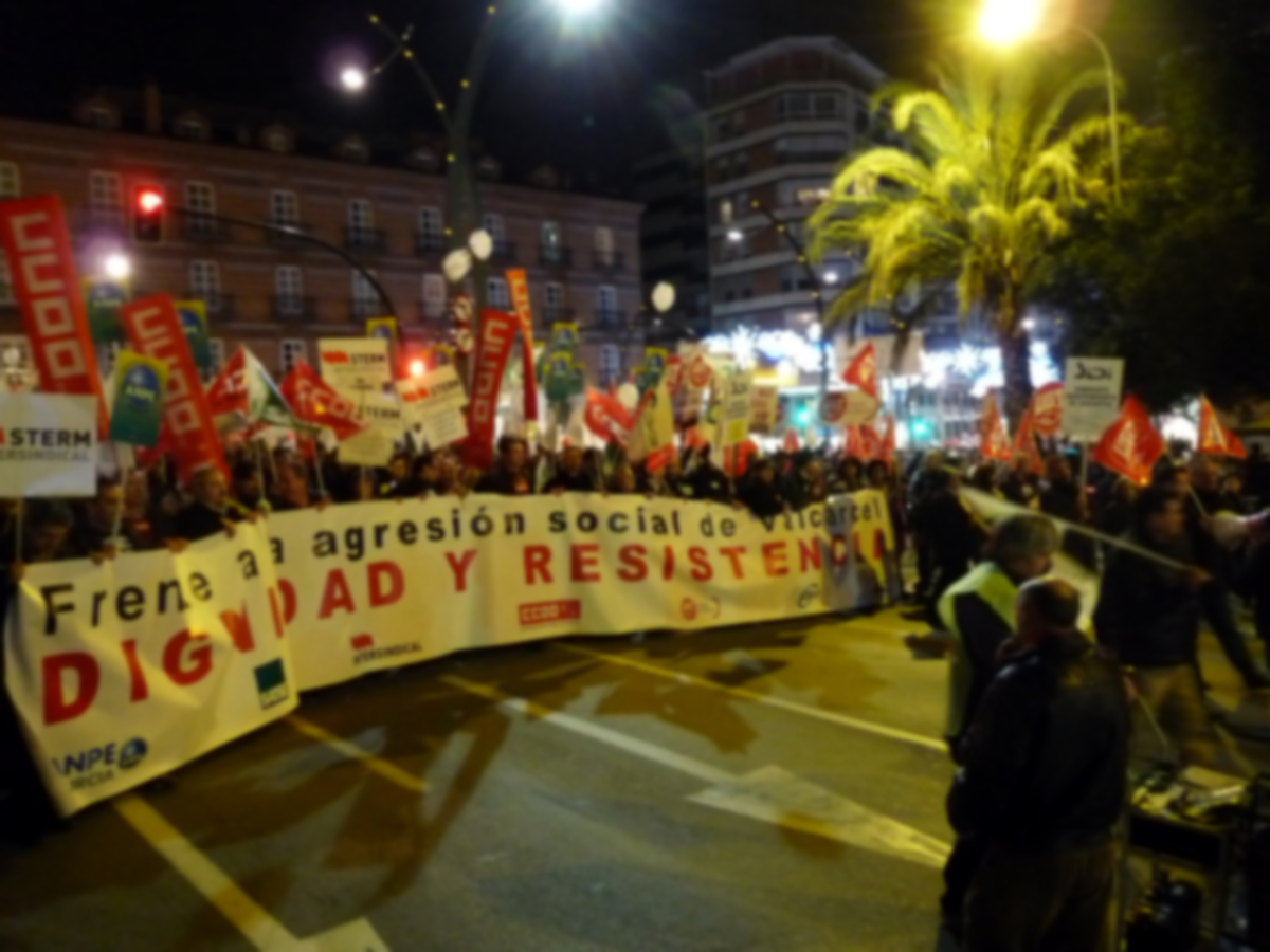 manifestacin Murcia 4 enero 2011