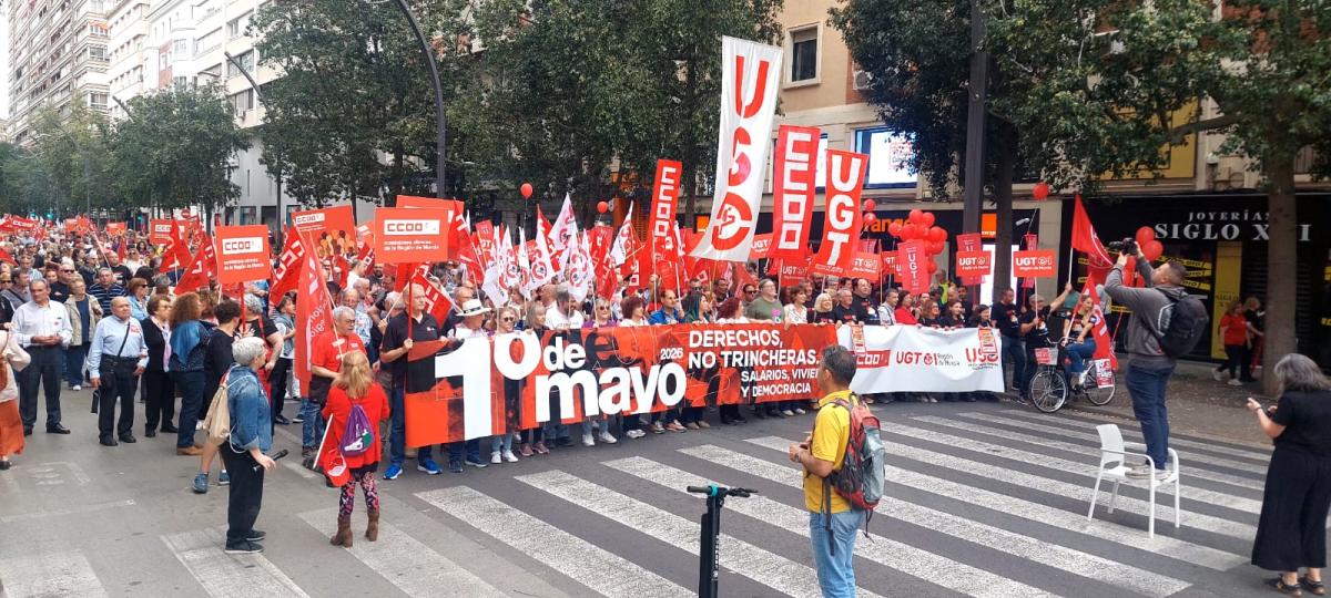 Primero de mayo de 2026 en Murcia y Cartagena