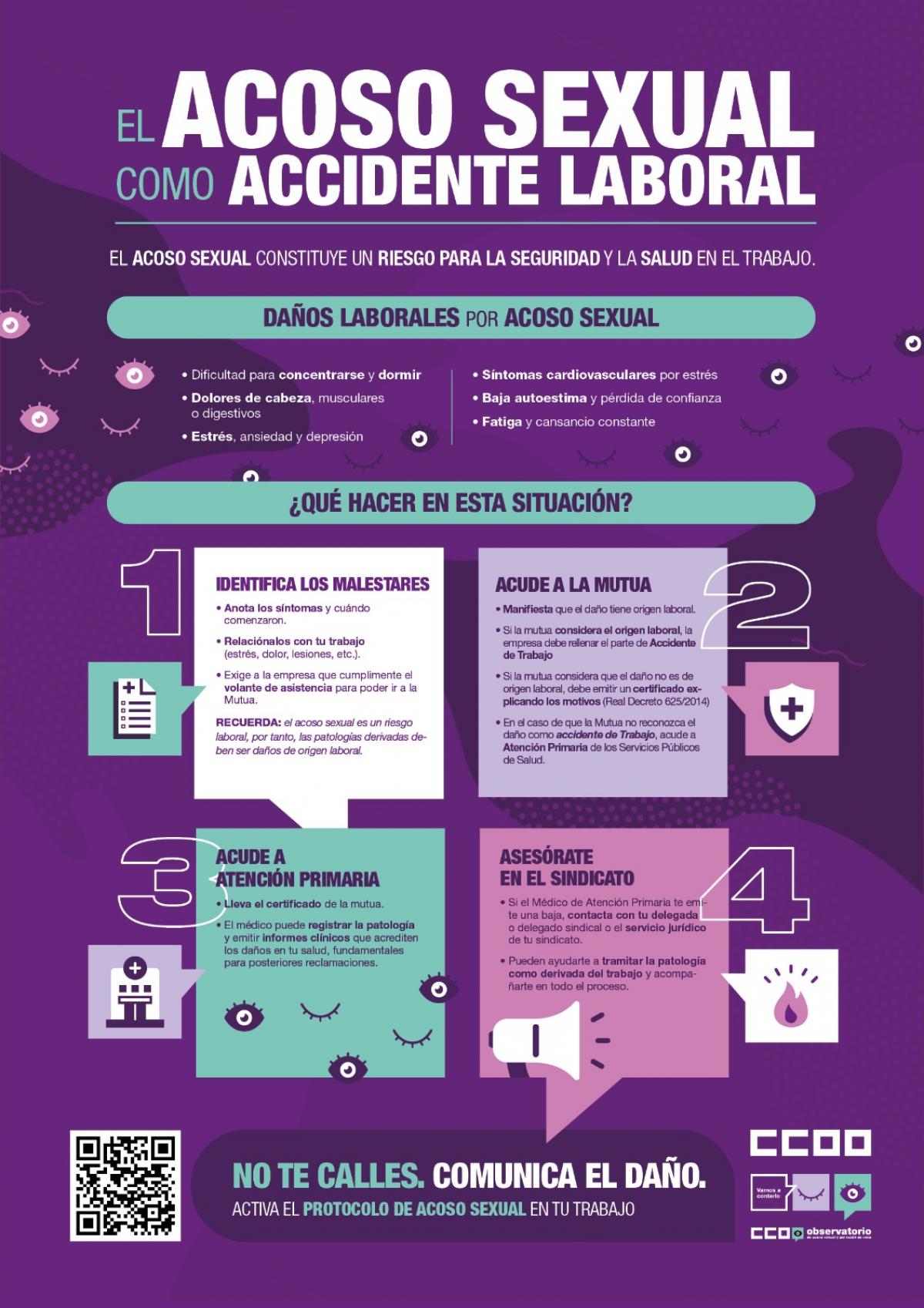 El acoso sexual como accidente laboral