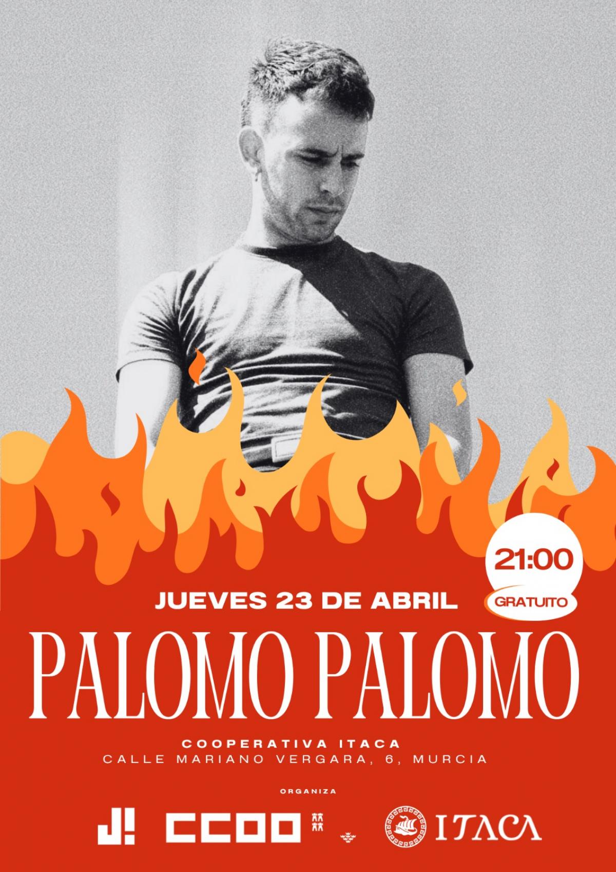 Concierto de Palomo Palomo programado por CCOO en el Ítaca de Murcia