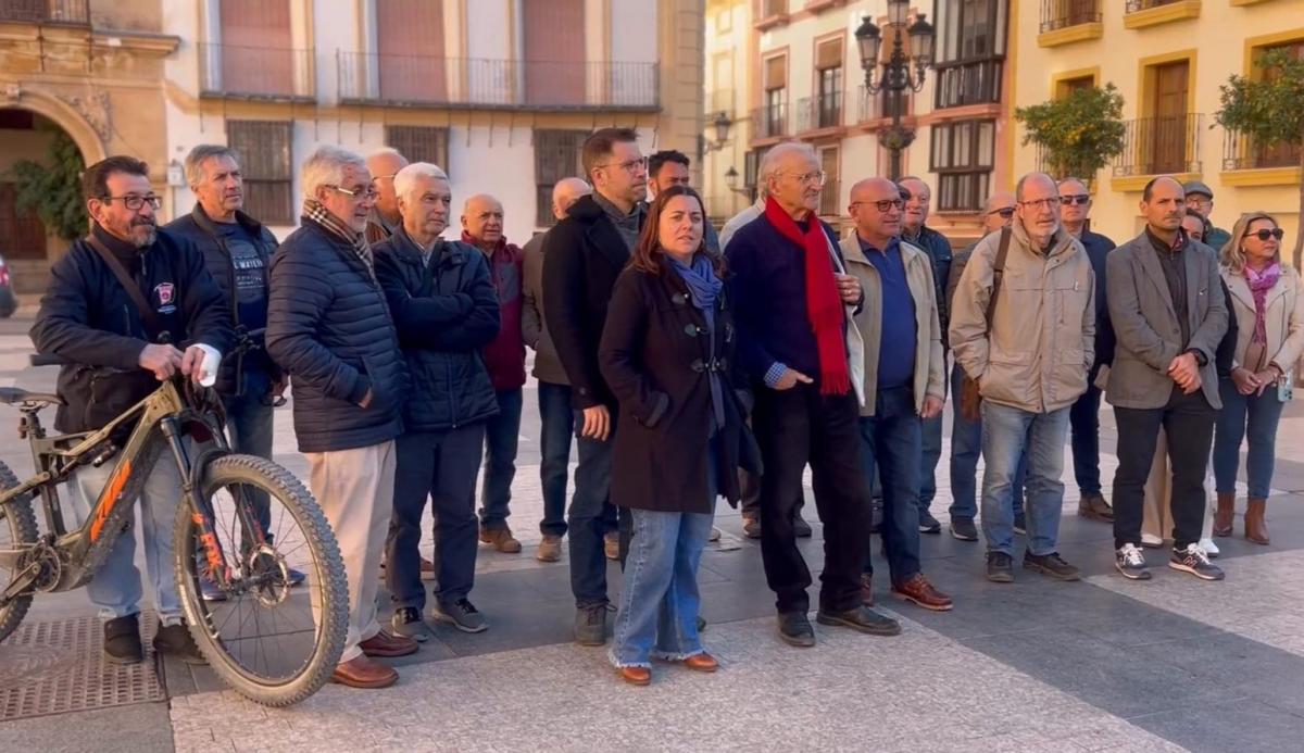 CCOO en el acto de apoyo a Pedro Costa Morata. Águilas 02 12 2025