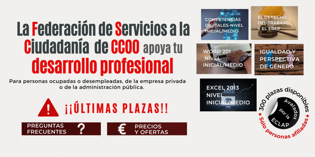 Programa de cursos para la afiliacin de CCOO en colaboracin con Forem Castilla y Len