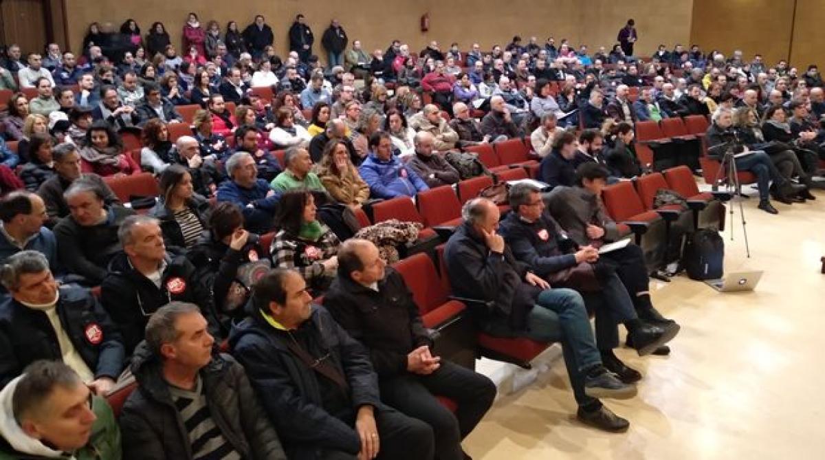 Aspecto de la asamblea de Santander