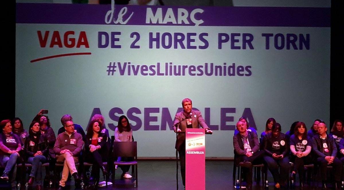 Unai Sordo en la asamblea de Valencia