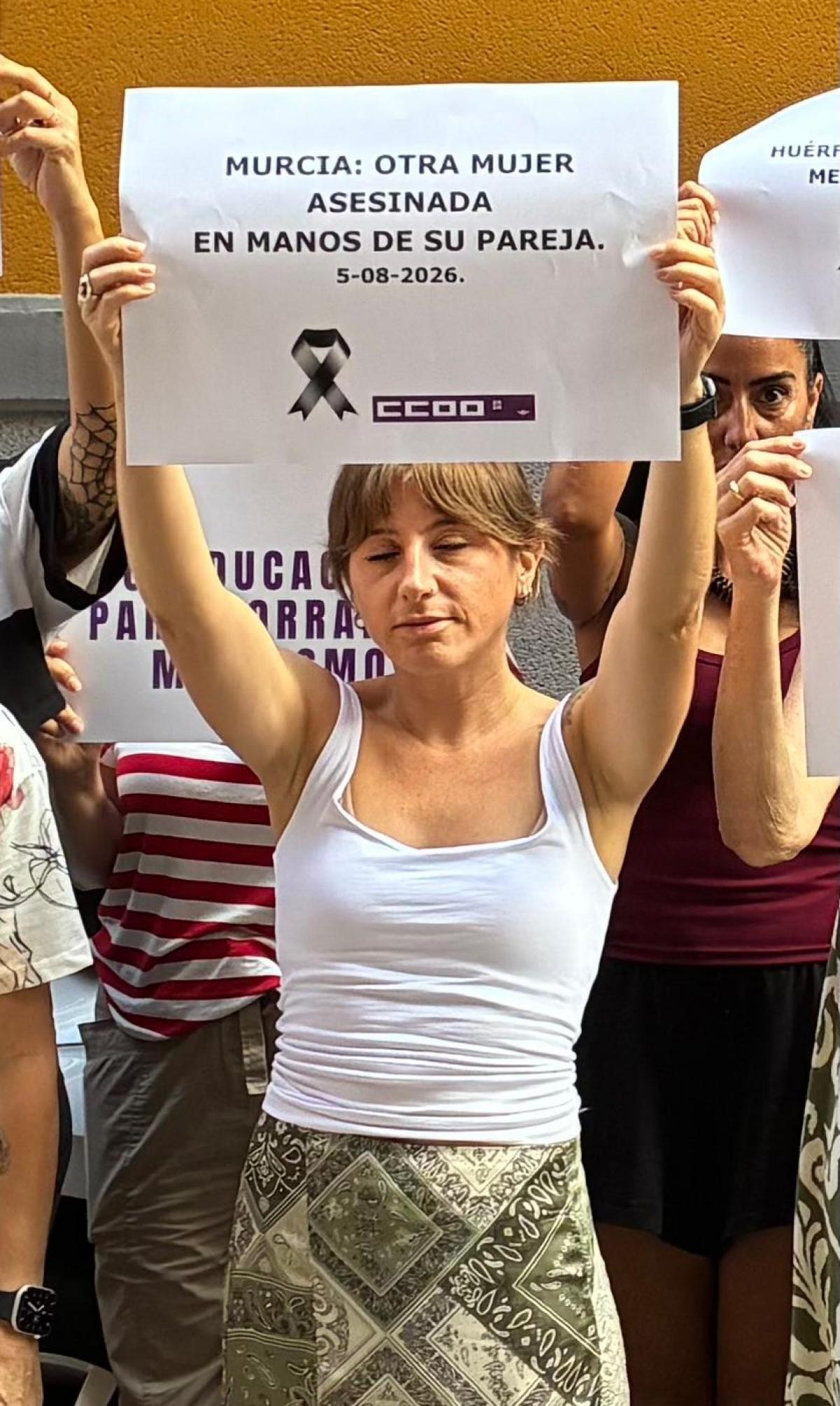 CCOO condena el crimen machista de Murcia del día 5 de agosto de 2026