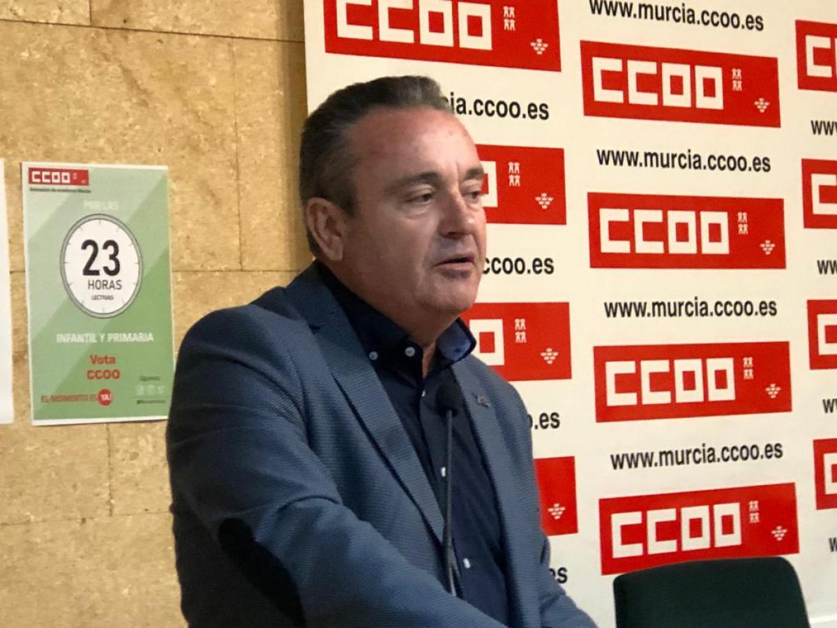 Santiago Navarro, secretario general de CCOO Región de Murcia