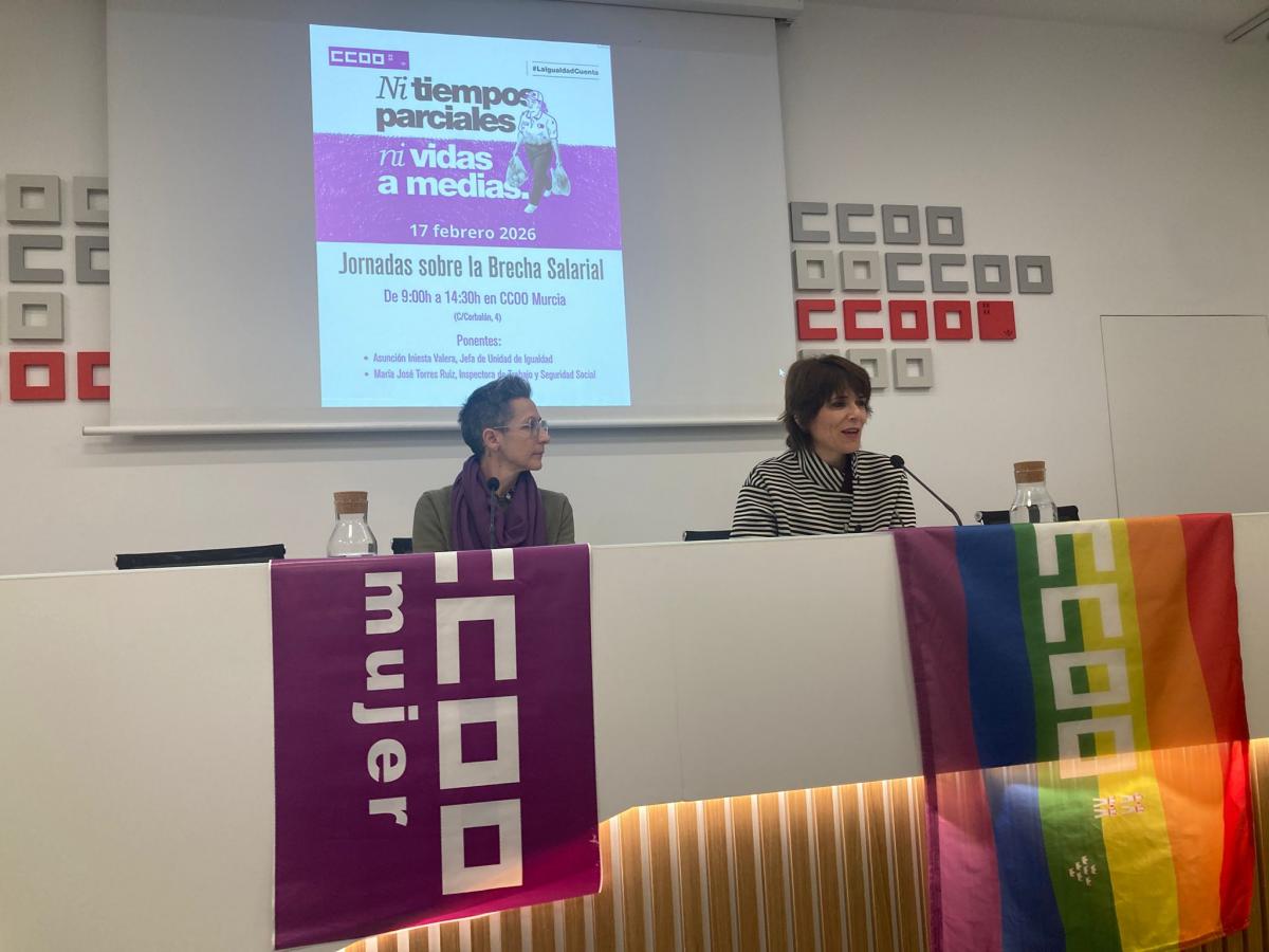 Jornada formativa brecha salarial 17 02 2026 CCOO Murcia