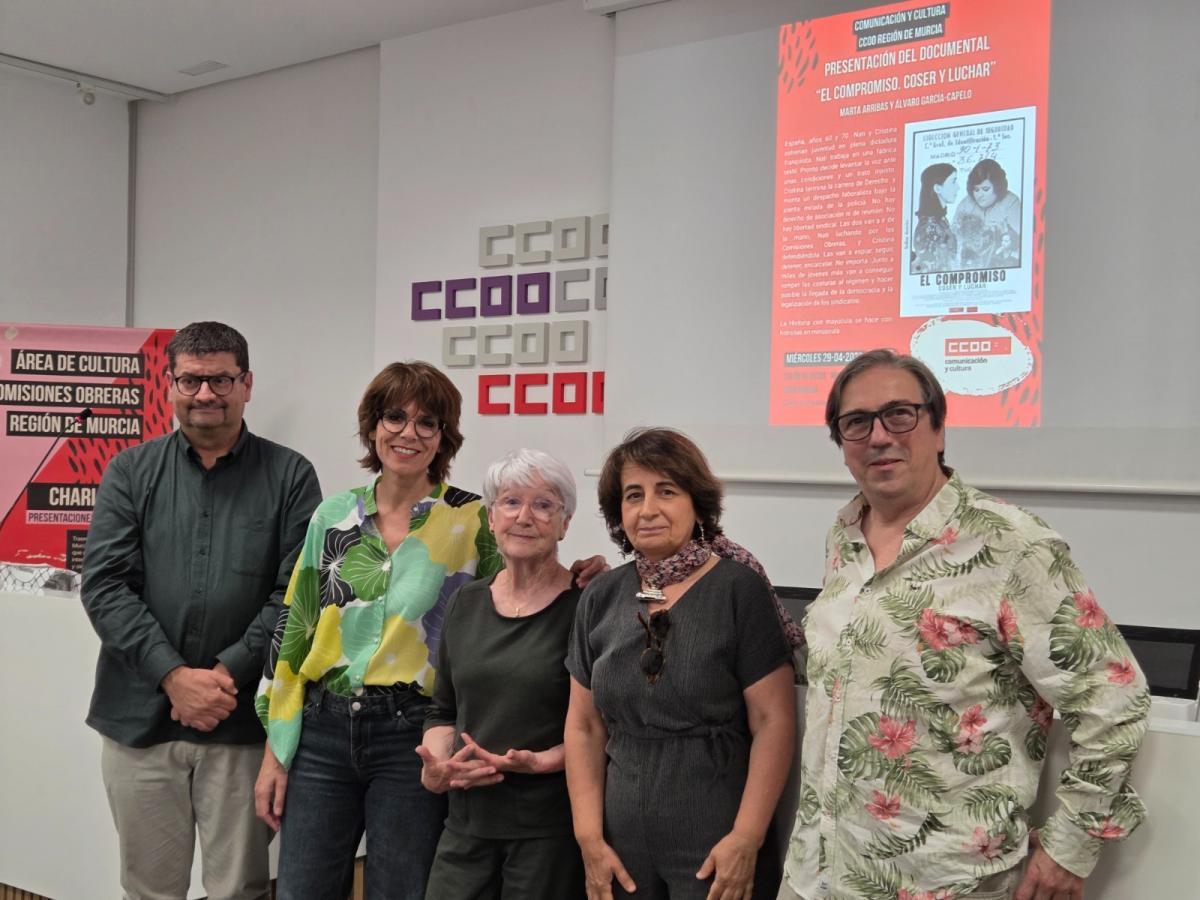 Presentación del documental "El compromiso: coser y luchar". CCOO Murcia 29 04 2026