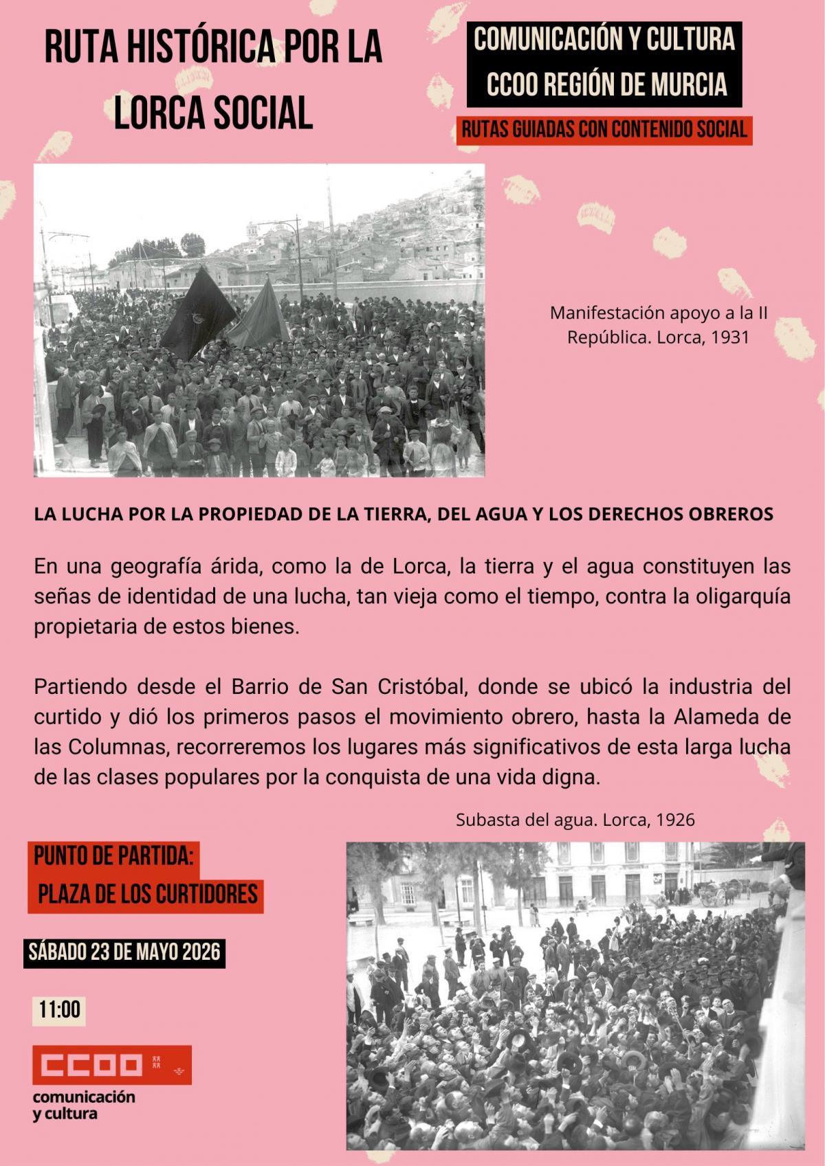 Ruta guiada por la Lorca social