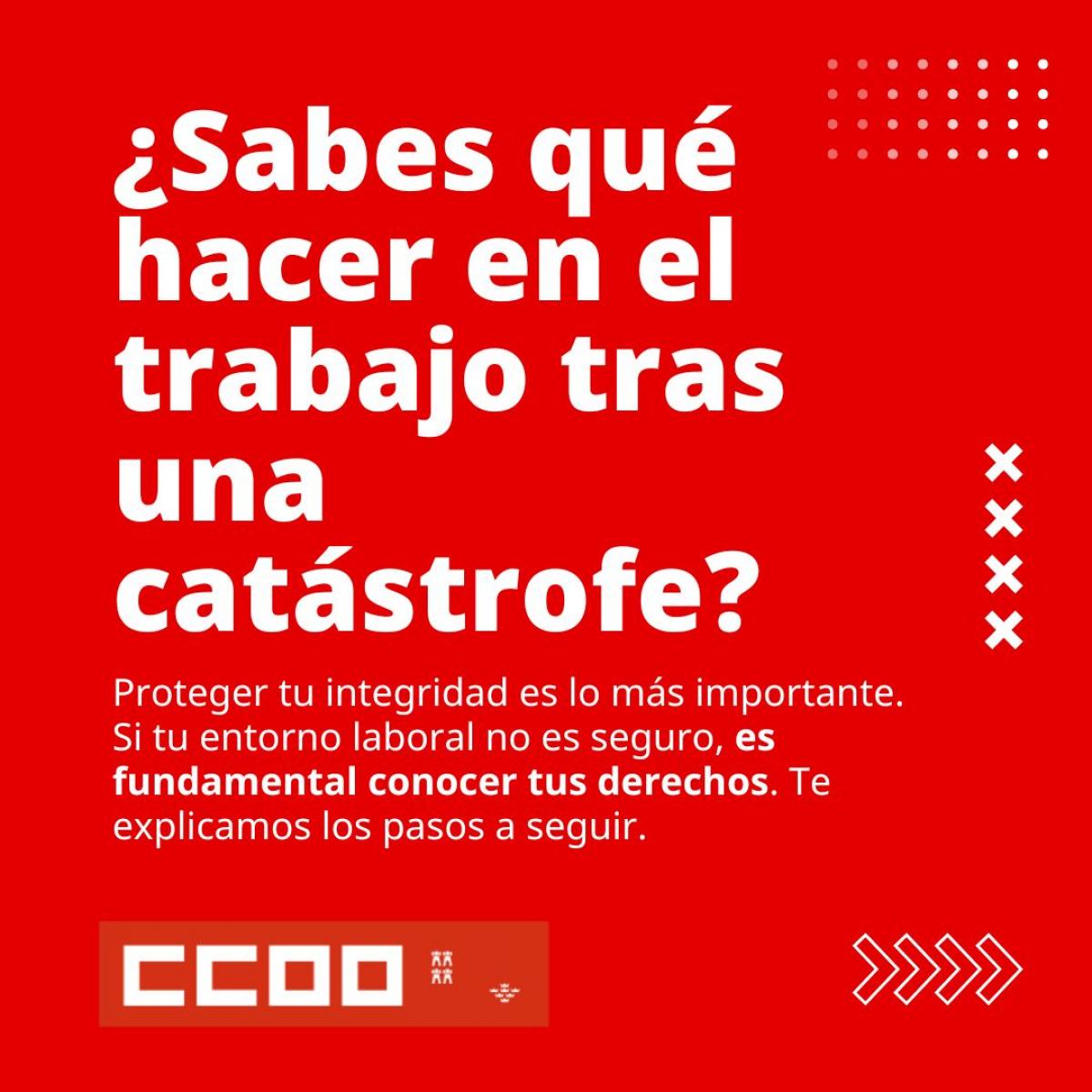 ¿Sabes qué hacer en el trabajo tras una catástrofe?