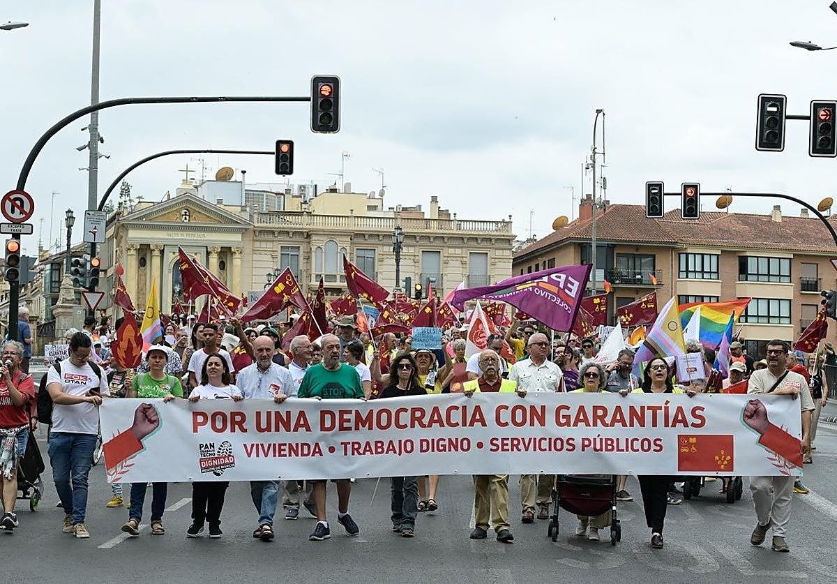 Marchas por la Dignidad 9J, Día de la Comunidad Autónoma de la Región de Murcia. Murcia 09 06 2026