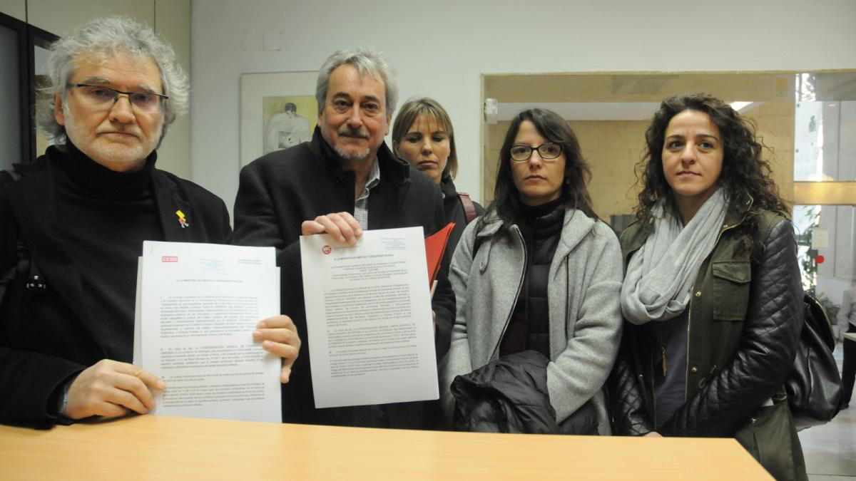 Registro de la convocatoria de huelga en el Ministerio de Empleo