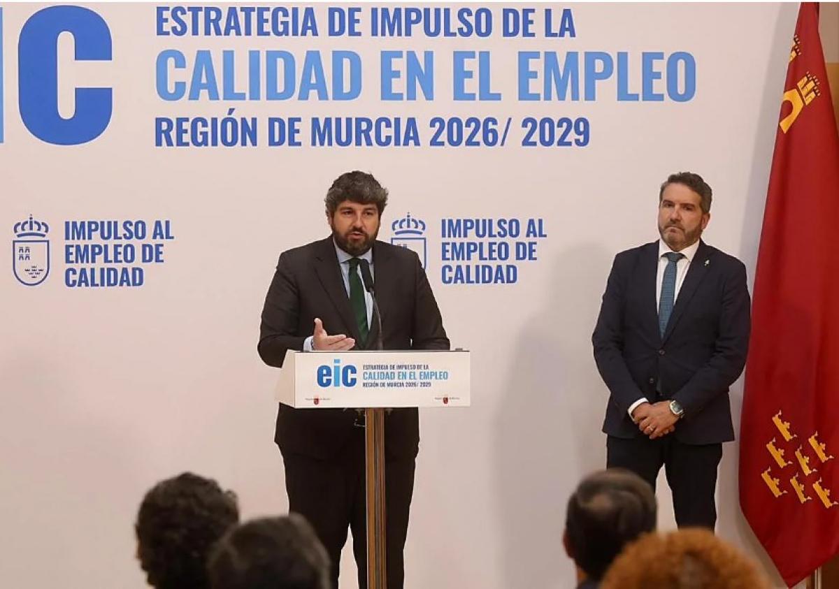 Presentación de la Estrategia del Impulso del Empleo de Calidad en la región de Murcia 2026-2029