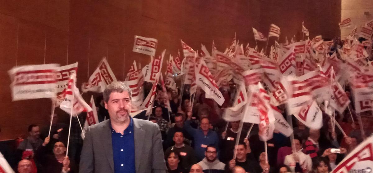 Unai Sordo en la asamblea de Valladolid